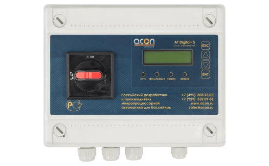 Пульт управления фильтрацией и обогревом Акон AT digital-S