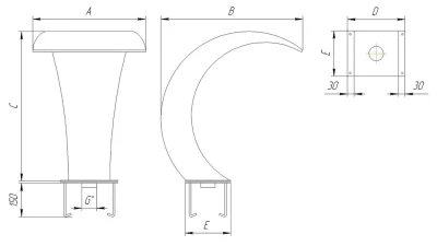 Водопад Кобра 500, арт.Р1-05 схема