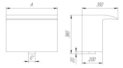 Водопад Стеновой 1000 AISI316L схема