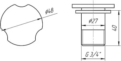 Регулятор подачи воздуха, нерж. схема